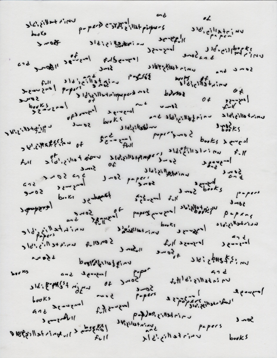 transcripts (26 iv 17 los angeles - 1 v from notebook/reading list by Mark So) by Robert Blatt